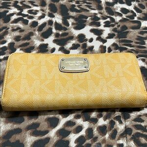 Michael Kors Mustard Yellow Wallet